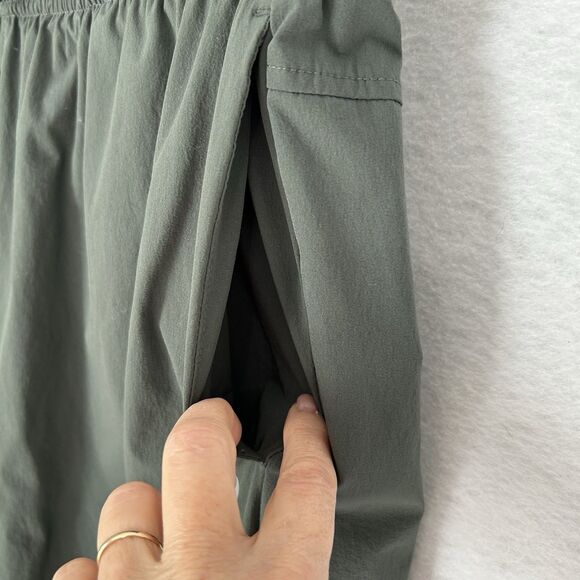 Layer 8 Pants Women L Green/Gray Pullon Qwick dry Pockets Outdoor Athleisure - Picture 9 of 12